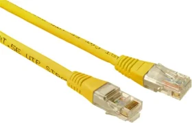 Solarix C5E-155YE-2MB propojovací RJ45/RJ45, U/UTP, kat. 5E, 2m, žlutý