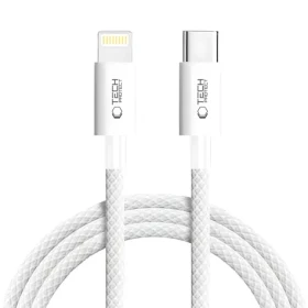 Tech-Protect UltraBoost šedá / Nabíjecí kabel / USB-C - Lightning / 27W / 2 m