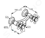 KLUDI - Adlon Sprchová baterie, chrom 516100520