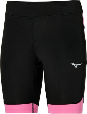 Mizuno dámské šortky BG3000 Mid Tight Black/Wild Orchid - Běžecké legíny Mizuno BG3000 Mid Tight J2GB220694 Velikost textilu: XS