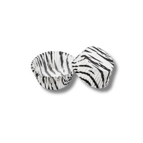 Dortisimo Košíčky na mini muffiny černo-bílé Zebra (80 ks)