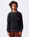 Tričko Service Works Waffle Contrast Thermal LS Tee Black/White