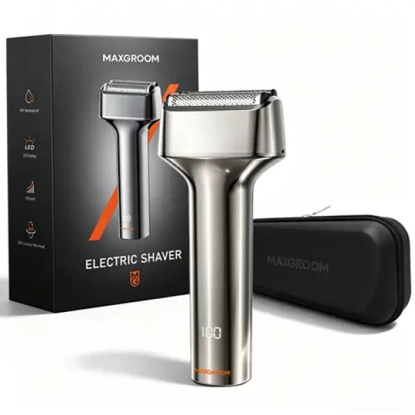 MAXGROOM WF-2037D stříbrná / Holicí strojek / Síťkový / IPX7 voděodolný