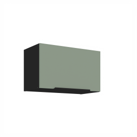 Horní skříňka nad digestoř Aria 60 GU-36 1F Barva korpusu: Černá, Barva dvířek: SA - Aquamarine AFM