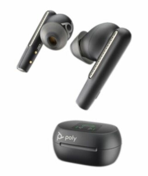 Poly Voyager Free 60+ UC černá / bezdrátová sluchátka do uší / mikrofon / BT 5.3 / USB-A / IP54 / ANC (216066-01)