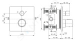 IDEAL STANDARD - CeraTherm Termostatická vanová baterie pod omítku, Silver Storm A7522GN