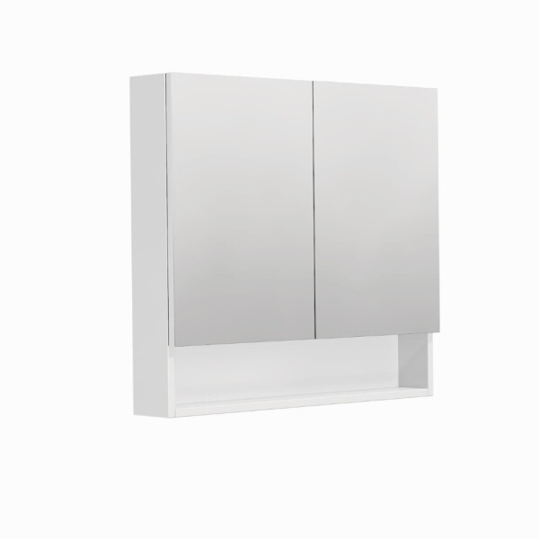 Zrcadlová skříňka SAT Cubeway 80x14x72 cm lamino bílá lesk GALCU80BL GALCU80BL