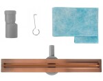 REA - Odtokový žlab Neox Slim pro Brushed Copper 80 REA-G4807