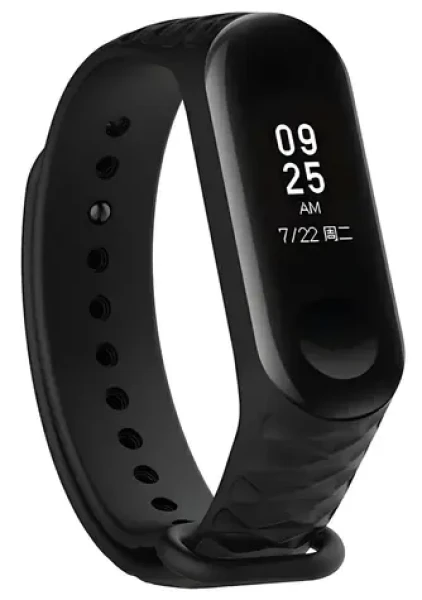 Beline černá / Řemínek pro Xiaomi Mi Band 5/6/7 / silikonový