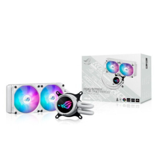 ASUS vodní chladič CPU AIO ROG STRIX LC III 240 ARGB WHITE, 2x120mm, LGA1851, AM5 EDF_1887332