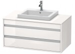 DURAVIT - Ketho Umyvadlová skříňka 50x100x55 cm, 2 zásuvka, lesklá bílá KT675502222