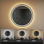 Tutumi - Zrcadlo LED 80cm MMJ BRUSH SILVER HOM-06507