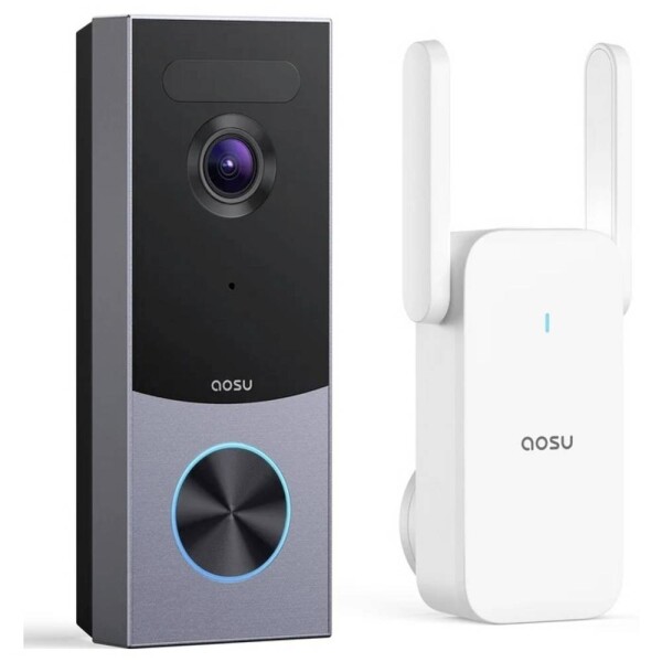 Aosu R1 Ultra Wi-Fi domovní video telefon modul pro domácí telefony, vnitřní jednotka, černá, šedá, V8S13