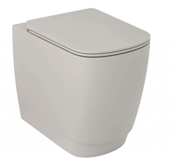 KLUDI - Resa S Stojící WC, vario odpad, Rimless, Spiralflush, matná písečně šedá 27WCB03O2