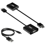 CLUB3D CAC-1302 redukce HDMI na VGA M/F černá / FHD 60Hz / 3.5mm jack (CAC-1302)