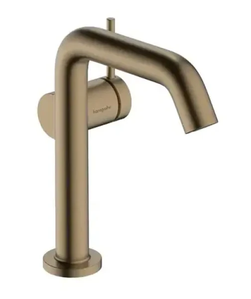 Hansgrohe Tecturis S - Umyvadlová baterie s výpustí Push-Open | CoolStart | EcoSmart | kartáčovaný bronz (73340140)