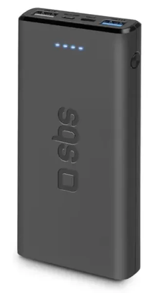 SBS PowerBank 10000 mAh černá / 10 W / Intelligent Charge / USB-C, 2x USB-A (TTBB10000FASTK)
