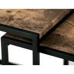 Konferenční stolek 45x45cm, mdf, hnědá, AF-3003 OLW