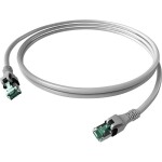 Easylan CPP1OAAAAA0100 RJ45 síťové kabely, propojovací kabely CAT 6A S/FTP 10.00 m šedá dvoužilový stíněný, bez halogenů, samozhášecí 1 ks