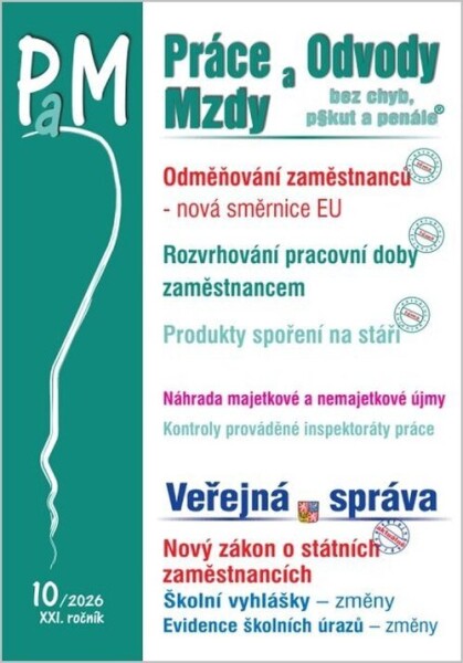 PaM 10/2026 Odměňování zaměstnanců – změny podle nové směrnice EU - Ladislav Jouza