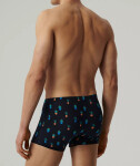 Boxerky Atlantic 2MHH-005 A'2 S-2XL tmavě modrá-korálová XXL