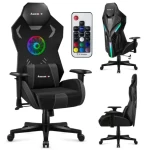 Huzaro Combat 7.6 RGB černá / Herní židle / nastavitelná / nosnost až 140 kg (HZ-COMBAT 7.6 RGB BLACK)