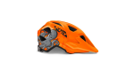 Dětská cyklistická helma MET Eldar octopus/oranžová matná(52-57)