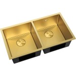 MEXEN - Binox ocelový dřez 2-bowl 800 x 450 mm, zlatá HC 6421802000-55HC