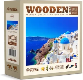 WOODEN CITY Dřevěné puzzle Santorini - Řecko 1010 dílků