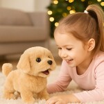 MalPlay Plyšový pejsek na baterie Golden Retriver