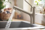 HANSGROHE - Zesis M33 Dřezová baterie s výsuvnou sprškou, vzhled nerezu 74820800