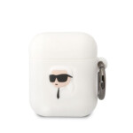 Karl Lagerfeld 3D Logo NFT Karl Head Silikonové Pouzdro pro Airpods 1/2 KLA2RUNIKH