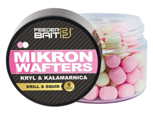 FeederBait Mikron Wafters 4x6mm 25ml - Krill & Squid,FeederBait Mikron Wafters 4x6mm 25ml - Krill & Squid