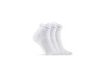 Craft Core Dry Mid 3-pack ponožky bílá vel. 34-36