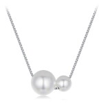 Elenys pozlacený choker náhrdelník s mořskými perlami 18K bílé zlato