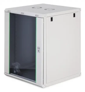 Digitus Dynamic šedá / Nástěnný rozvaděč / 19" / 16U / 785x600x600 mm / uzamykatelné skleněné dveře (DN-37114)