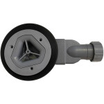 CERANO - Sifon sprchové vaničky - slim - 90mm - DN40 - šedá CER-481435