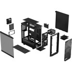 Fractal Design Meshify 2 Compact Lite černá / ATX / 2x USB-A 3.2 / bez zdroje / průhledná bočnice / prachové filtry (FD-C-MEL2C-03)