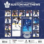 JF Turner Kalendář Toronto Maple Leafs Auston Matthews #34 2025 Wall Calendar