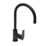 Dřezová baterie SAT Project s otočným ramínkem černá matná SATBSPRO280C SATBSPRO280C