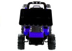 Mamido Dětský elektrický traktor Power s radlicí modrý