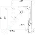 FRANKE - Neptun Dřezová baterie FN 7394.031, s výsuvnou koncovkou, chrom 115.0373.943