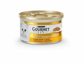 Purina Gourmet Gold králík+játra 85g / Konzerva pro kočky (7613033775697)