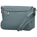 Trendy dámská koženková crossbody kabelka Rosica, džínově modrá