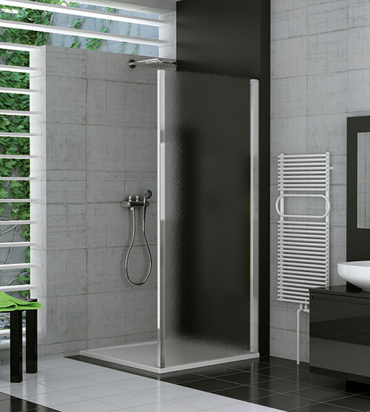 SanSwiss TOPF12005022 Boční stěna 120 cm, aluchrom/durlux