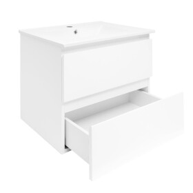 Koupelnová skříňka s umyvadlem SAT B-Way 59x50x45 cm bílá lesklá BWAY260WU4BI BWAY260WU4BI
