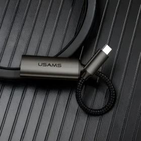 USAMS U22 SJ282 černá / Adaptér / USB-C - HDMI / 4K / 0,15 m (SJ282HD01)