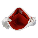 Velká prostorná crossbody kabelka Figo, bílá