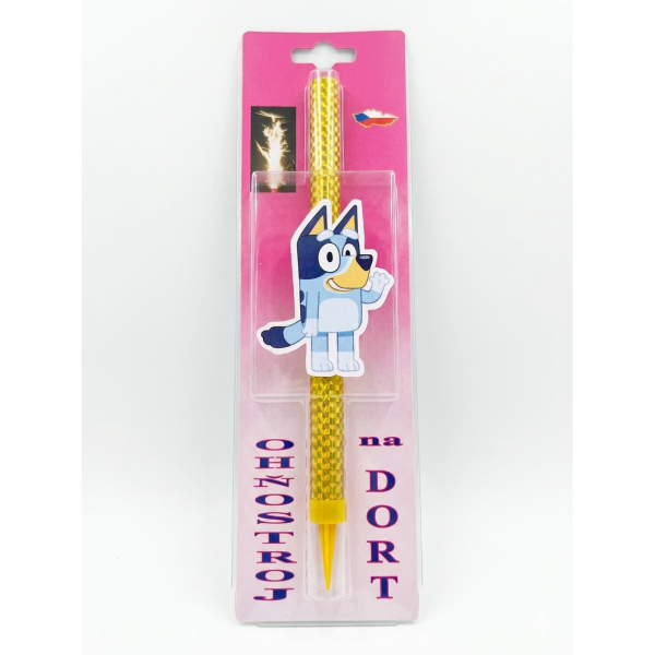 Dortová fontána Bluey - 1ks - PREZENT