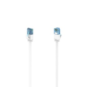 Hama 00200685 RJ45 síťové kabely, propojovací kabely CAT 6A U/UTP 5 m bílá S průchodkou chránící proti zlomení 1 ks